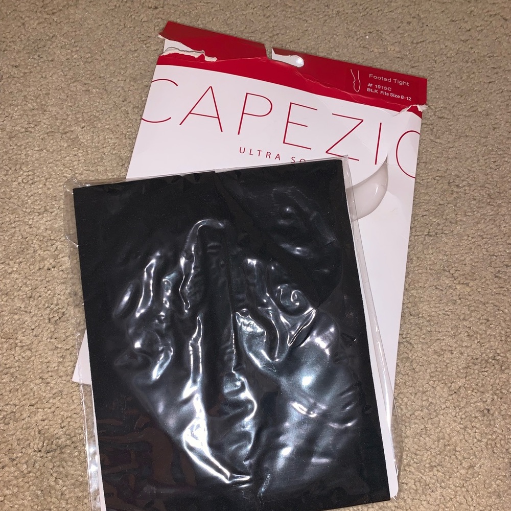 brand new black capezio ballet tights